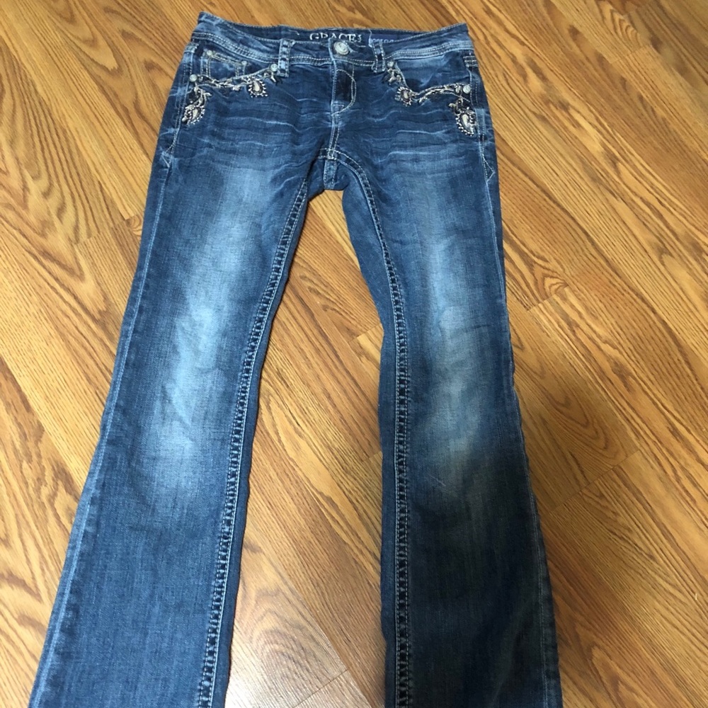 Grace in LA - Bootcut Bling Jeans